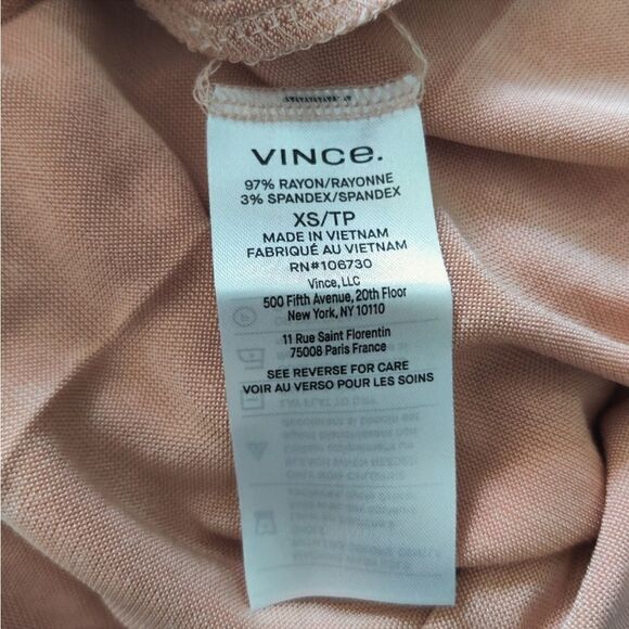 Vince Lily Dress Large Blush Pink XS NWT $495 - Picture 4 of 9